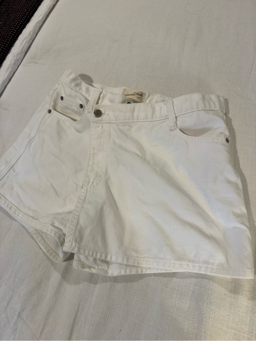 Universal Thread White Denim Short Shorts
